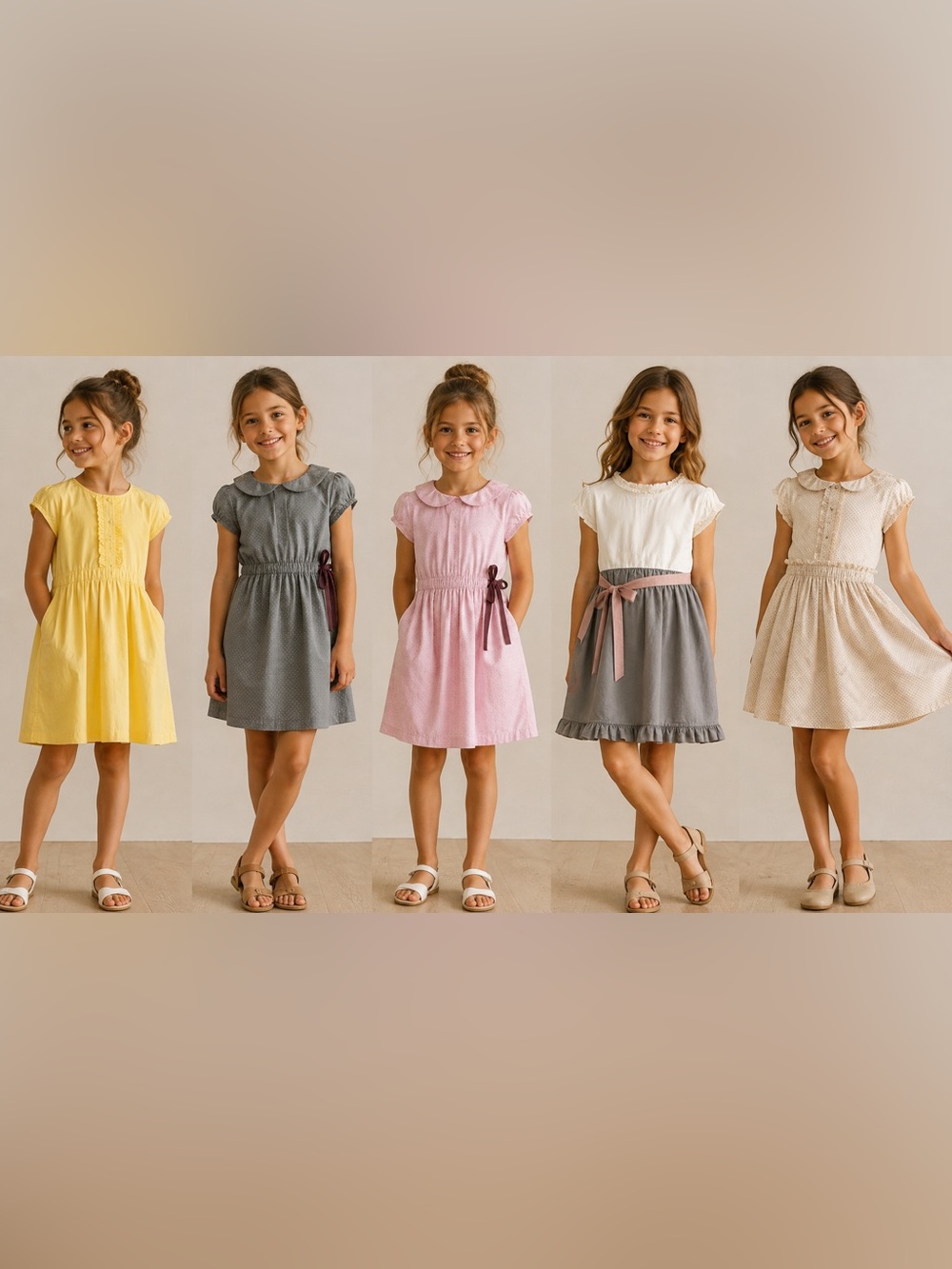 Vintage Olive Juice Girls Size 6 Dress Lot of 5 – 2 NWT Cotton Dresses